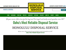 Tablet Screenshot of honoluludisposal.com